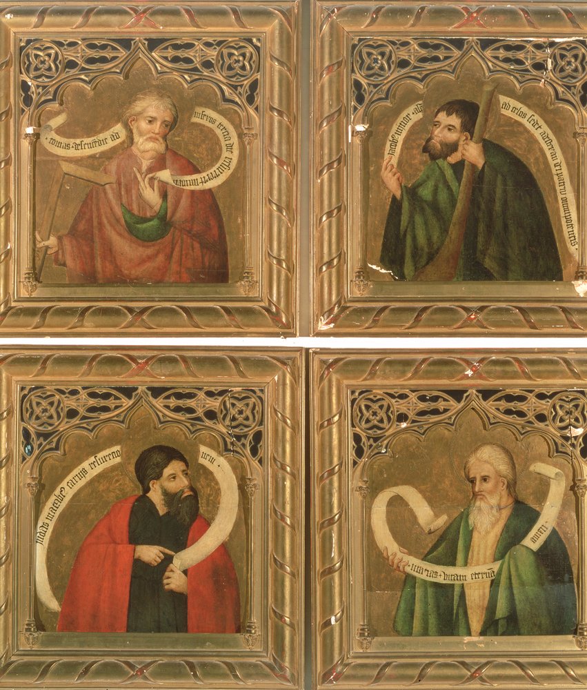 Saints Thomas, James the Less, Judas Maccabeus, and Matthias