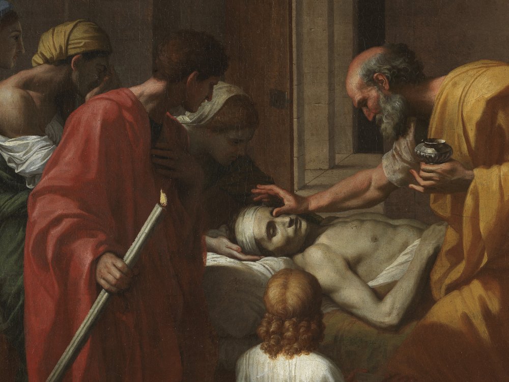 Extreme Unction, from the 'Seven Sacraments'