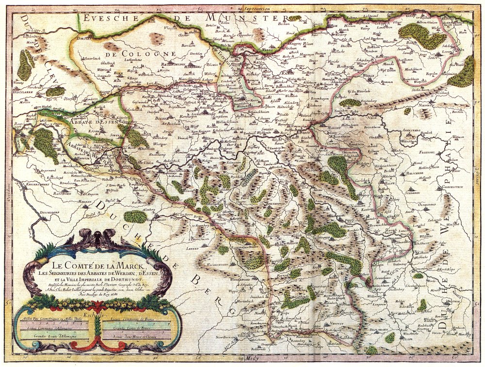 Map of County Mark by Nicolas Sanson: Buy fine art prints