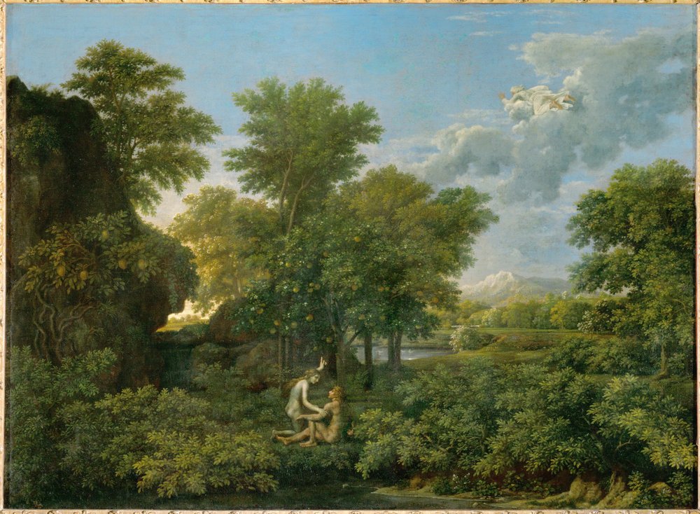 Spring, or Paradise on Earth by Nicolas (attr.to) Poussin