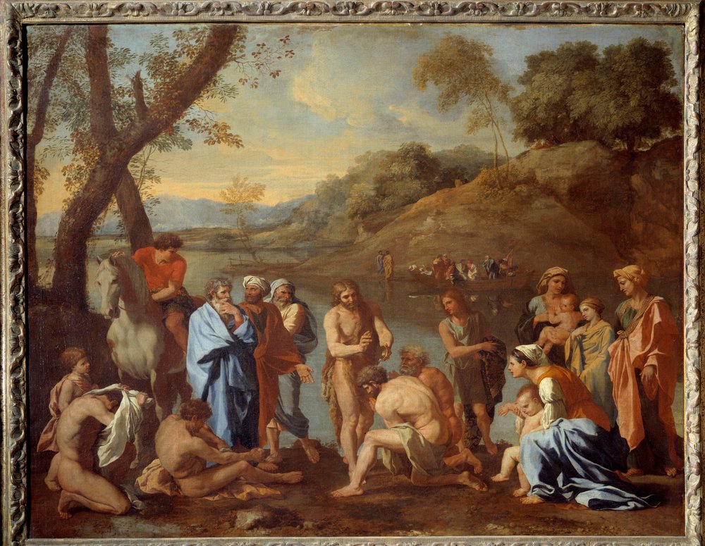 Saint John Baptizing the People by Nicolas Poussin