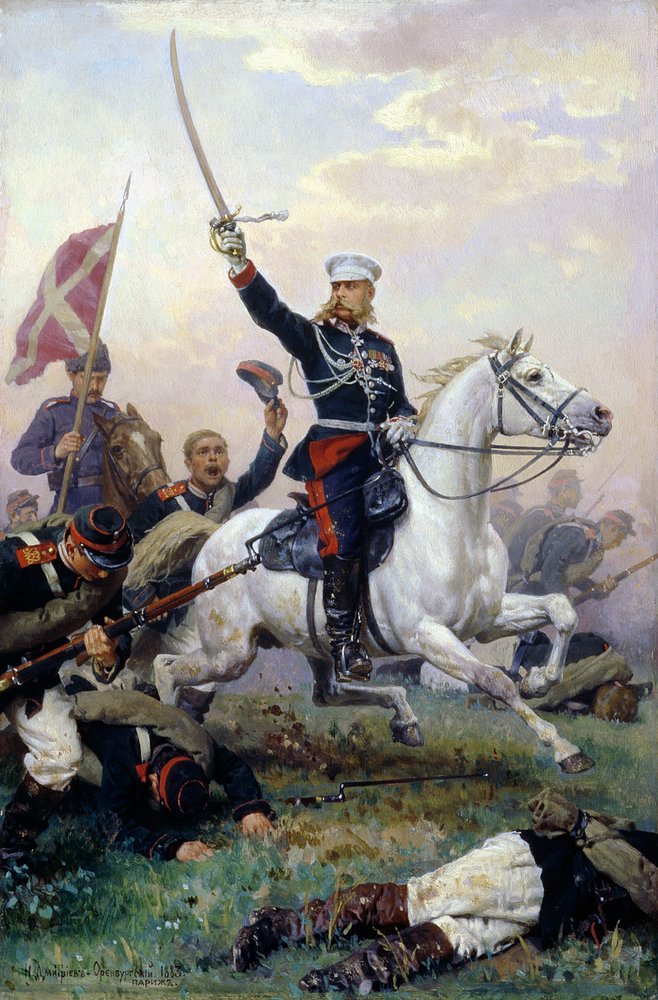 General M.D. Skobelev in the Russian-Turkish War, 1883 by Nikolai Dmitrievich Dmitriev-Orenburgsky