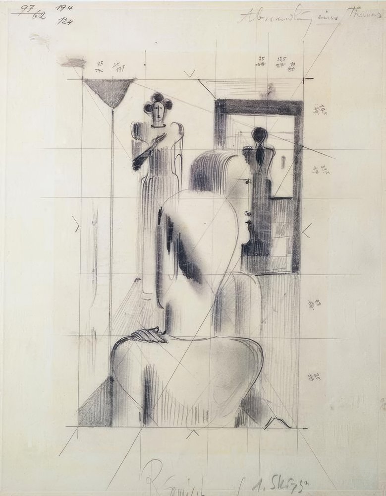 Figures in a Room by Oskar Schlemmer