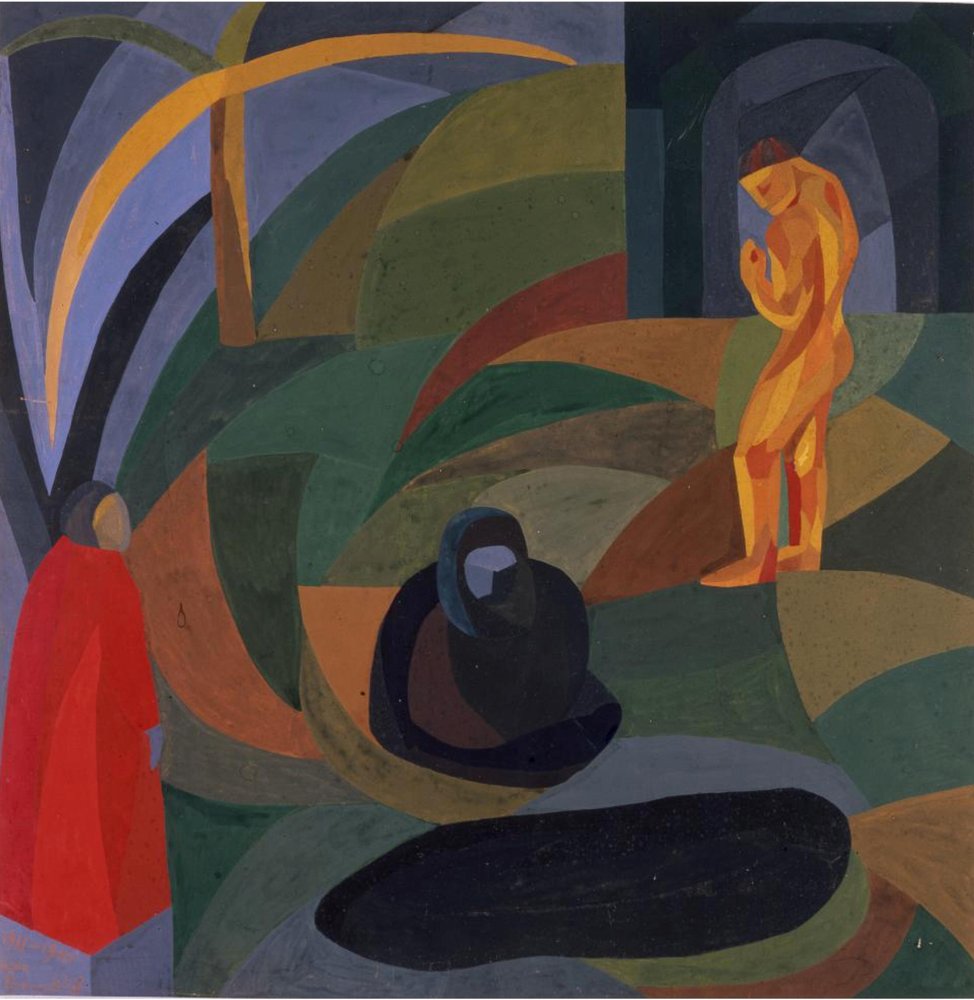 Composition with three figures by Otto Freundlich