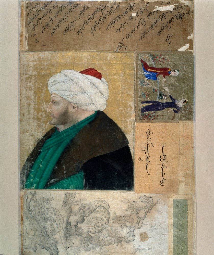 Portrait of the Sultan of the Ottoman Empire Mehet II. Turkish ...