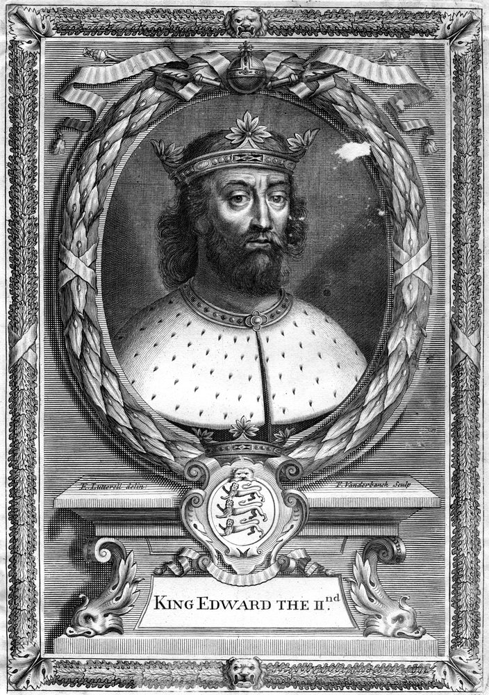 King Edward II of England by P. Vanderbanck: Fine art print
