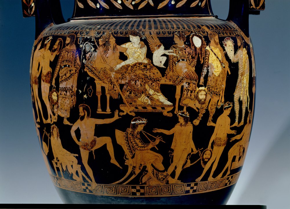 Attic Red-Figure Volute-Crater, (detail) by Painter Pronomos