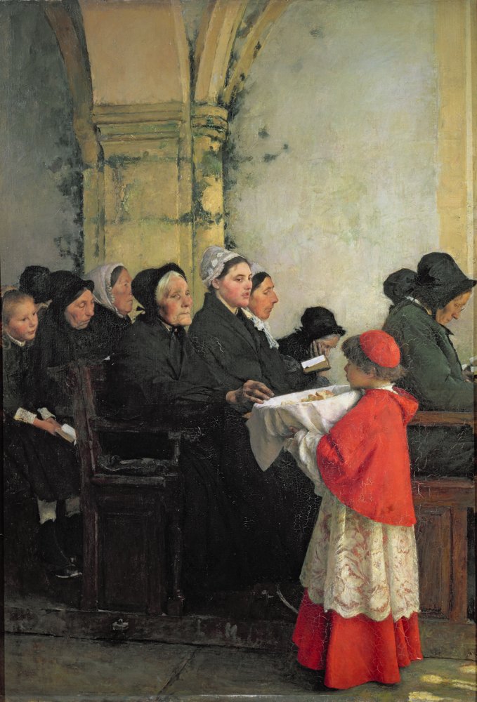 The Consecrated Bread by Pascal Adolphe Jean Dagnan-Bouveret