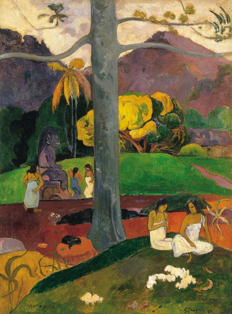 Mata Mua In Olden Times, 1892 by Paul Gauguin