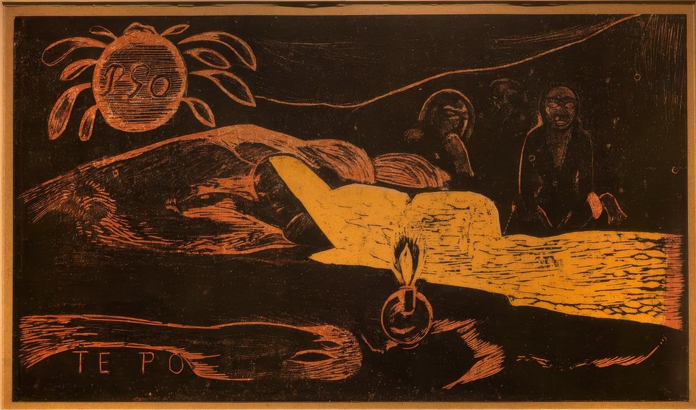 Te Po (The Great Night) by Paul Gauguin: Fine art print