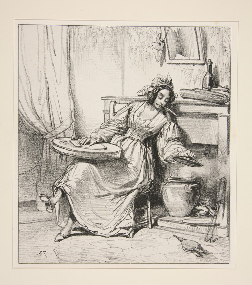 ... - Adolphe! Adolphe! So you want to let my Eugénie die!... by Paul Gavarni