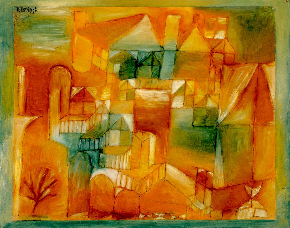 Façade Brown-Green, 1919 by Paul Klee