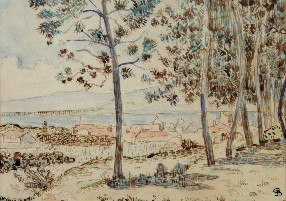 The Cathedral at Quimperle by Paul Signac