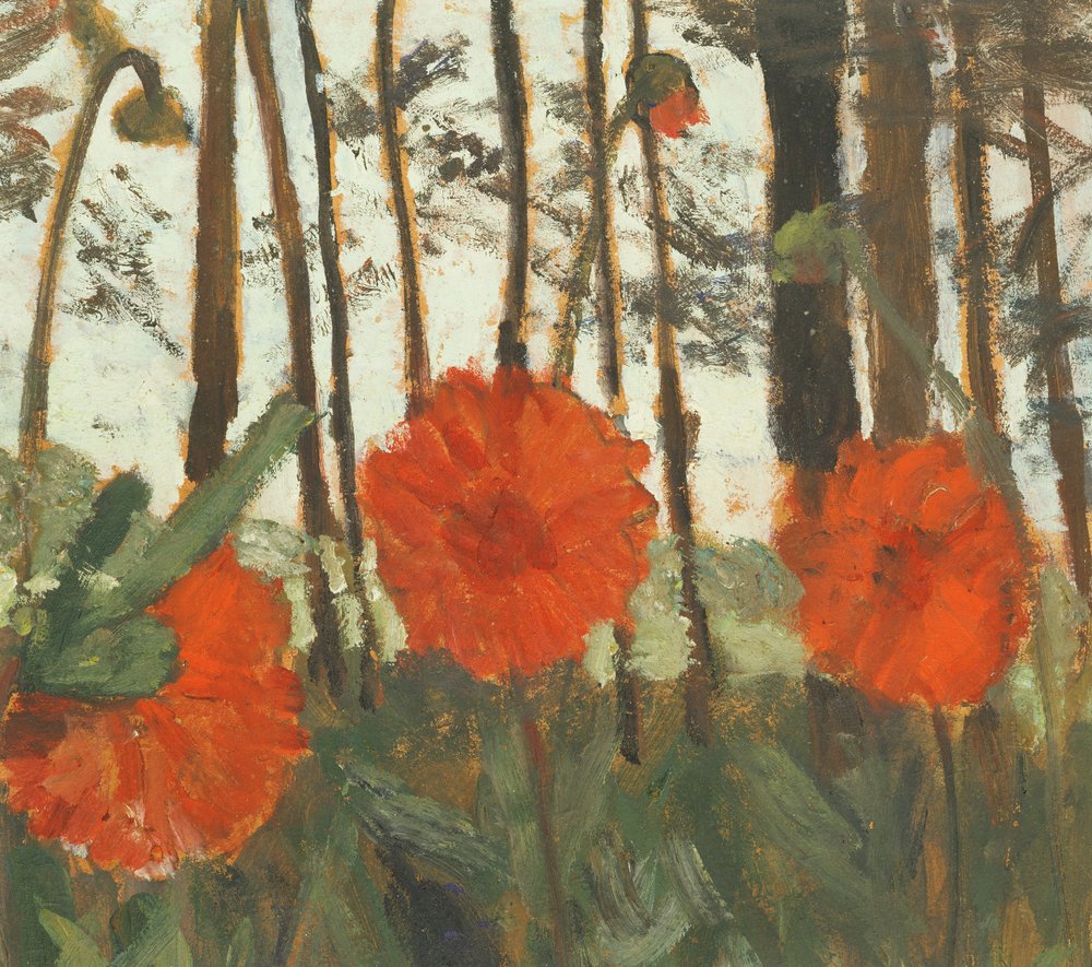 Poppies on the Edge of a Wood by Paula Modersohn-Becker