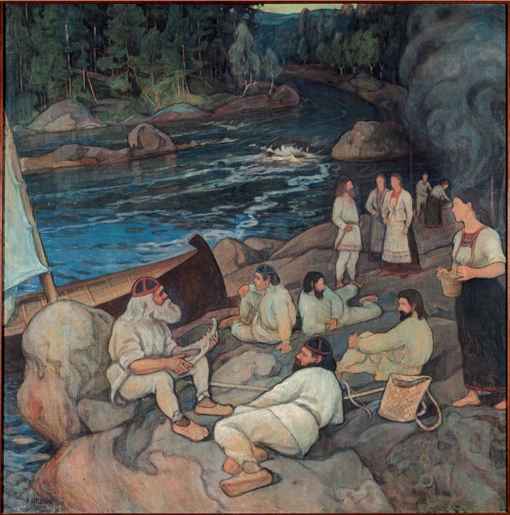 Väinämöinen's Playing by Pekka Halonen