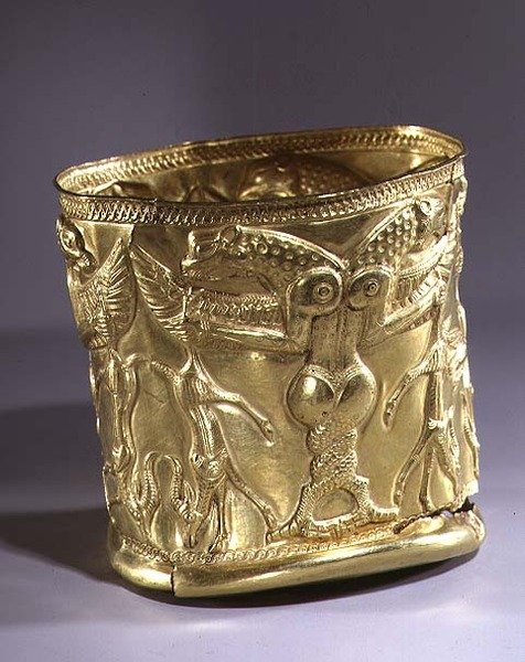 Goblet Decorated with Mythological Creatures, Northwestern Iran, c.1200 ...