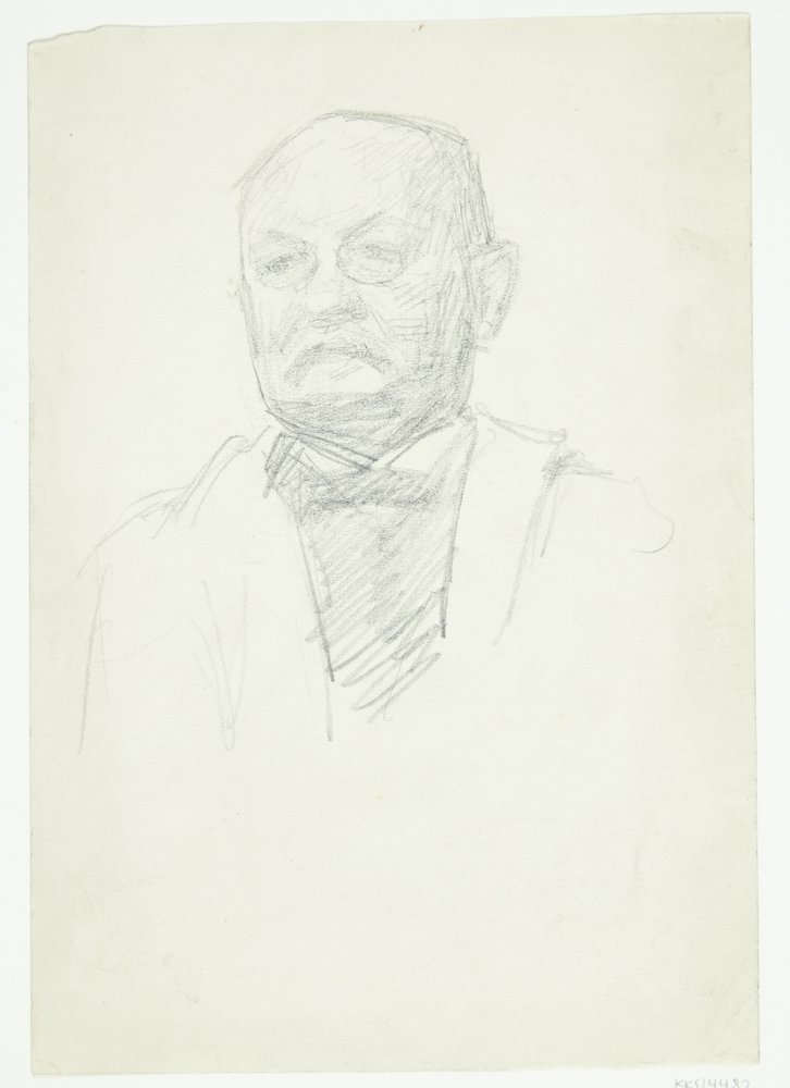 Portrait of the Painter Kristian Zahrtman. Bust by Peter Hansen