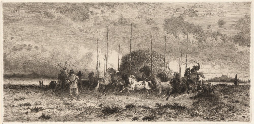 Harvest at San Juan, N.M. by Peter Moran