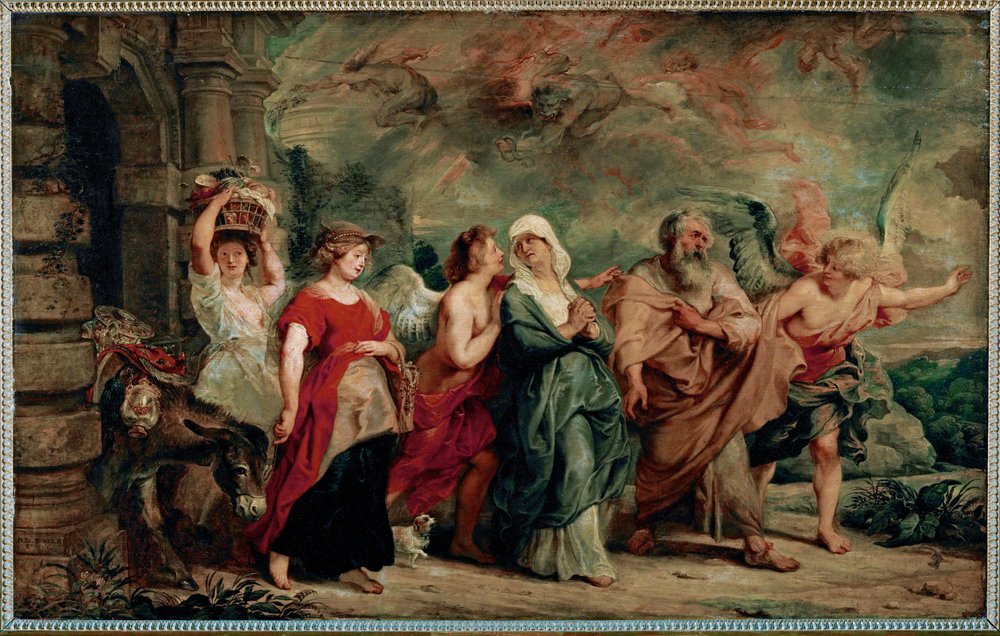 Lot and His Family Leaving Sodom by Peter Paul Rubens