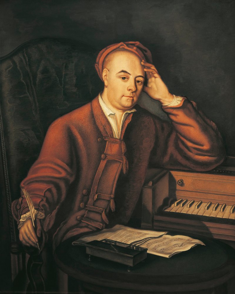 Portrait of German Composer Georg Friedrich Handel