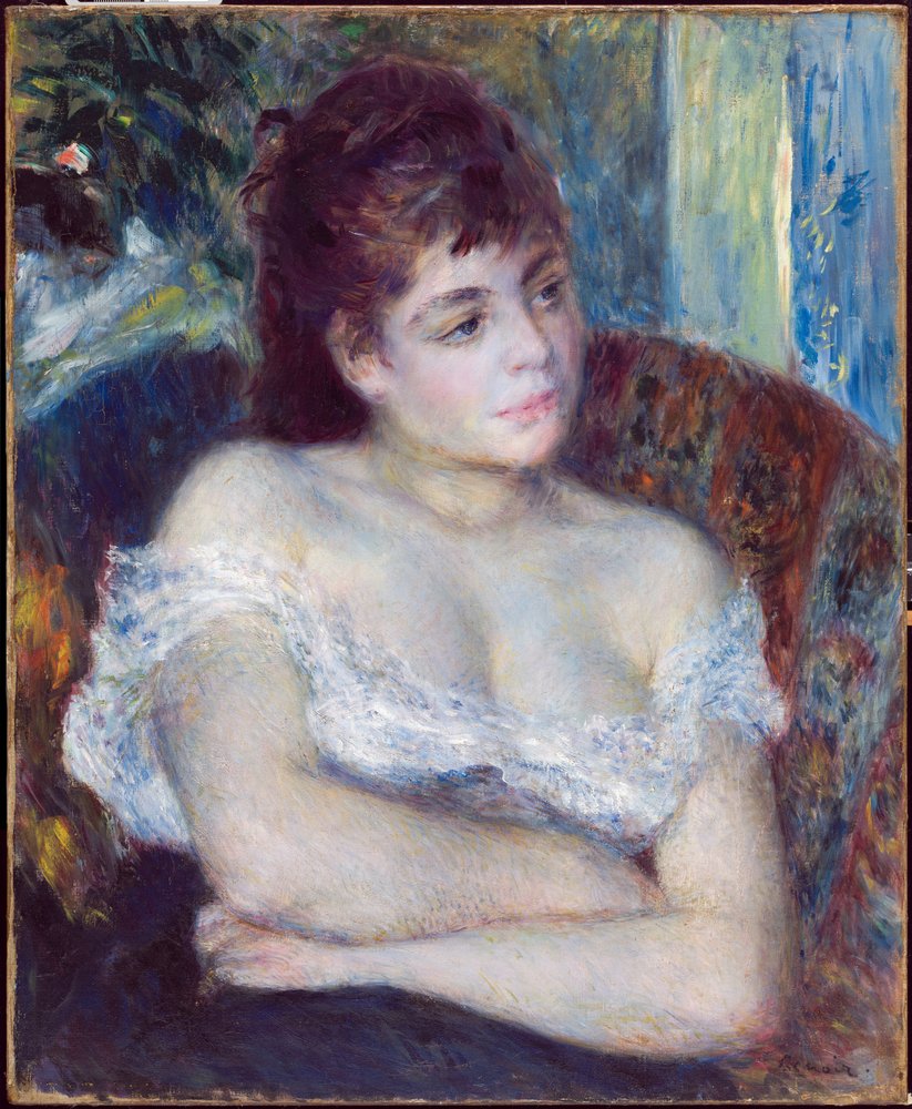 Woman in an Armchair, 1874 by Pierre-Auguste Renoir