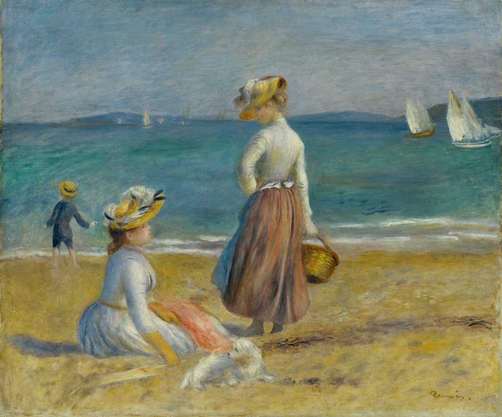 Figures on the Beach, 1890 by Pierre-Auguste Renoir