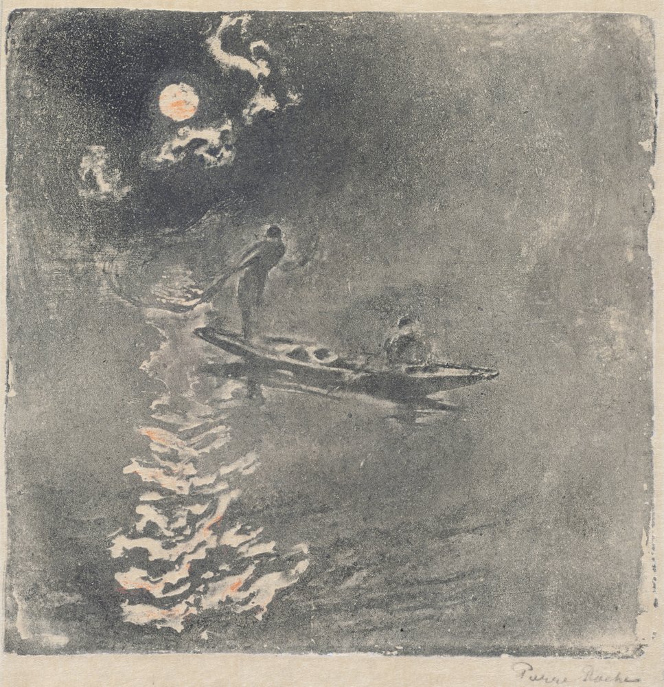 Night Fishing by Pierre Roche: Premium art reproduction