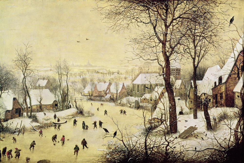 Winter Landscape with Skaters and a Bird Trap, 1565 by Pieter Bruegel the Elder