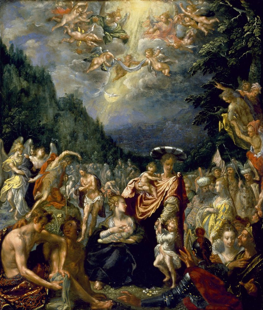 Baptism of Christ by Pieter Isaacsz