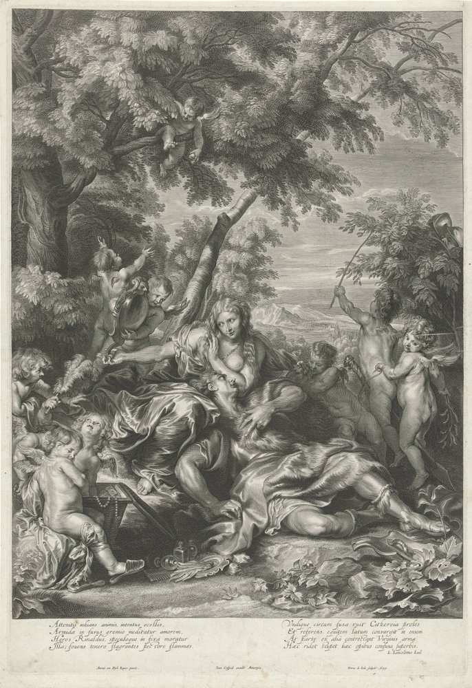Rinaldo and Armida by Pieter de Jode (II)