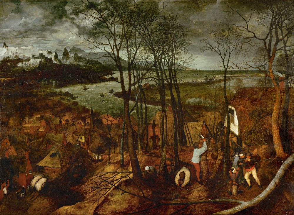 The Dark Day, from the Series of Six Paintings The Seasons by Pieter the Elder Bruegel
