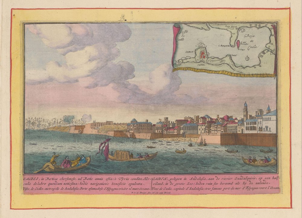 View of Cádiz by Pieter van den Berge