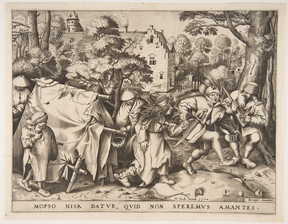 The Dirty Bride or the Marriage of Mopsus and Nisa, 1570 by Pieter van der Heyden