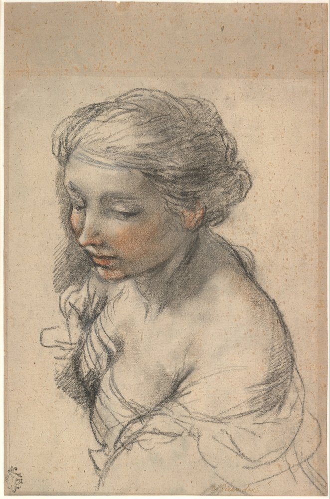 Bust of a Young Woman Turned to the Left, 1637 by Pietro da Cortona