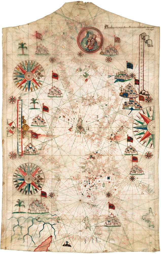 Chart of the Mediterranean Sea, with part of the Black Sea by Placido Caloiro e Oliva