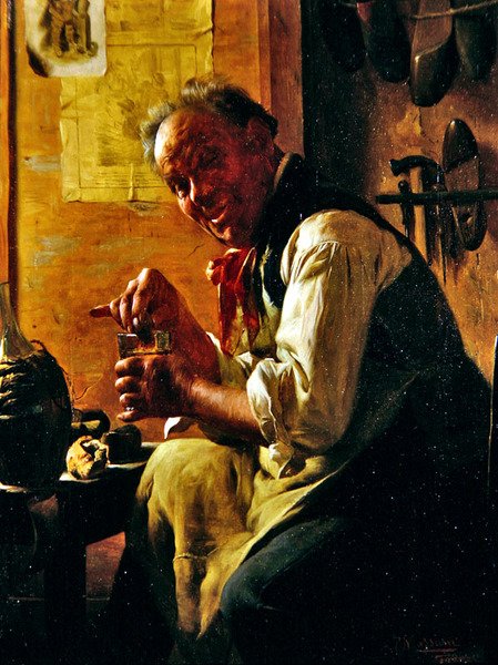 The Cobbler's Break by Pompeo Massani