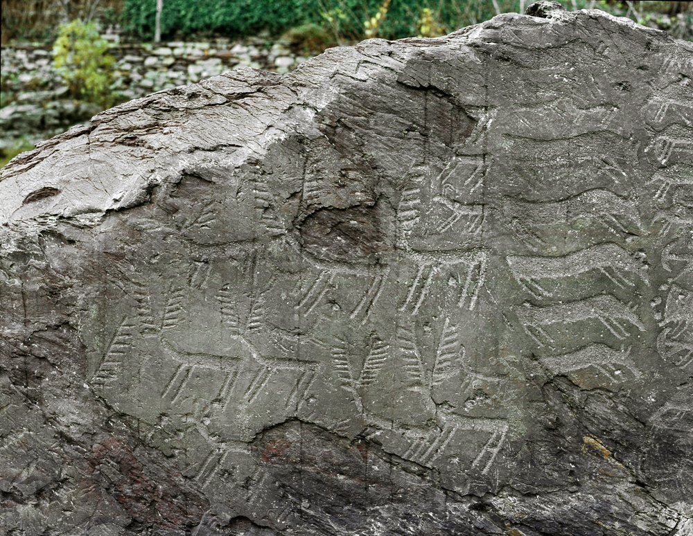 Grave Rock with Representations of Deer and Cattle, Copper Age ...