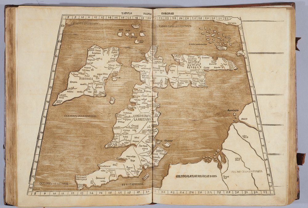 Tabula Prima Europa, from 'Geographie opus novissima traductione e ...