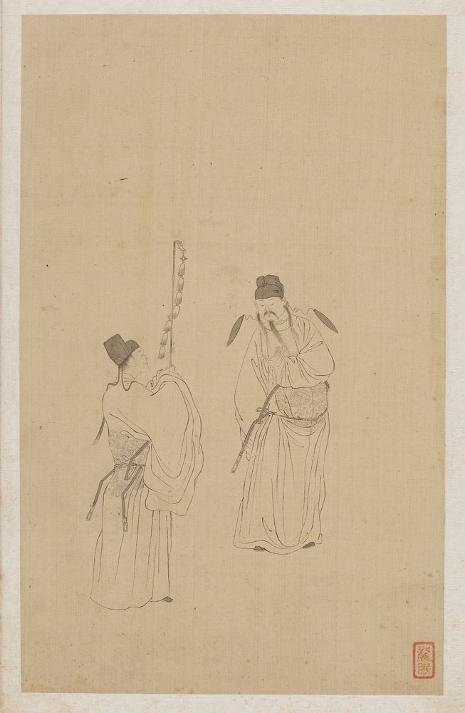 Figures by Qing Dynasty Chinese School
