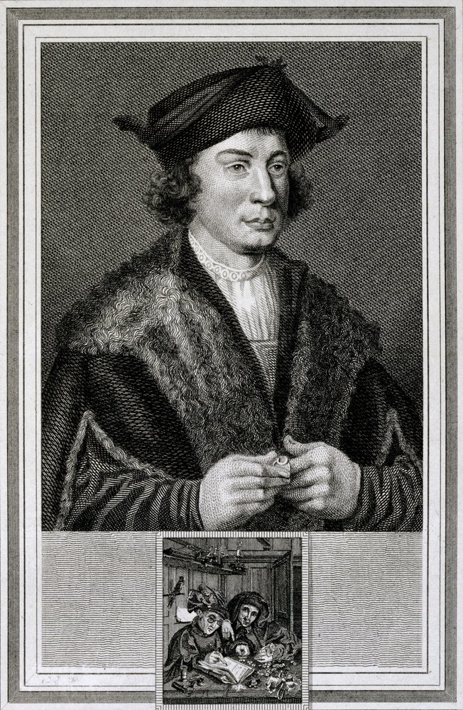 Self Portrait, engraved by J. Corner by Quentin Massys or Metsys