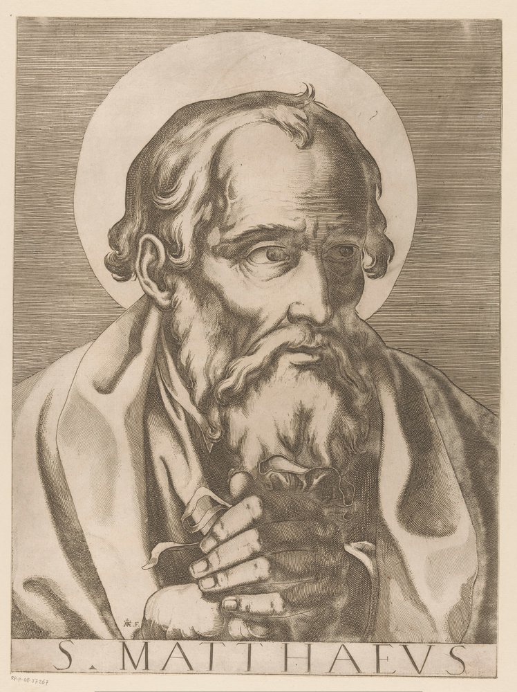 Saint Matthew by Raffaello Schiaminossi