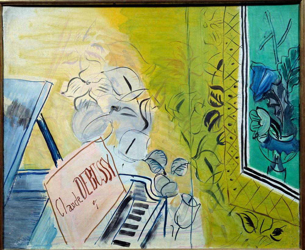 デュフィ　Dufy 「Hommage à Claude Debussy」 Rare Vintage 1953 Dufy 