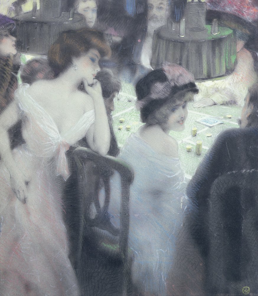 The Players by Raphael Kirchner: Buy fine art print