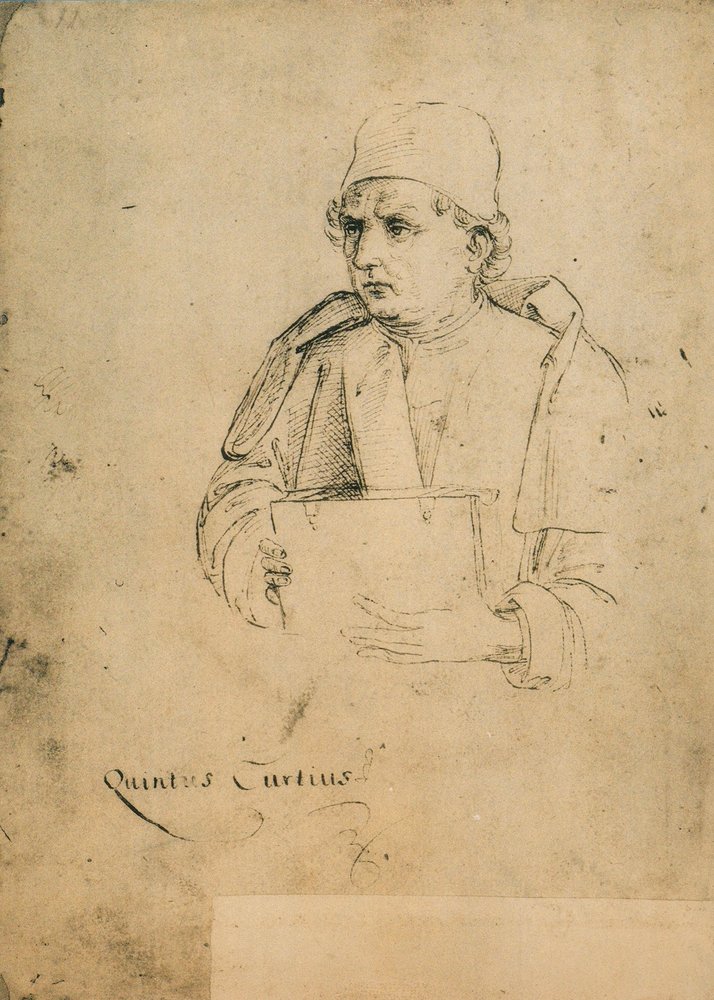 Quinto Curzio Rufo, Drawing by Raphael