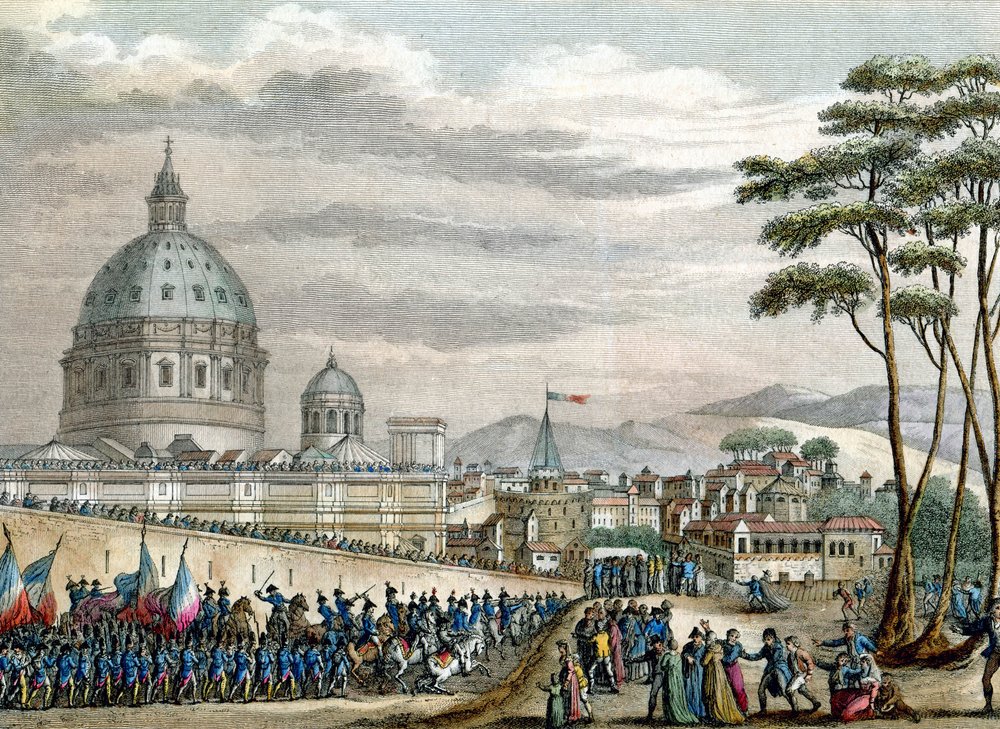 The French Army in Rome by Reiner Vinkeles: Fine art print