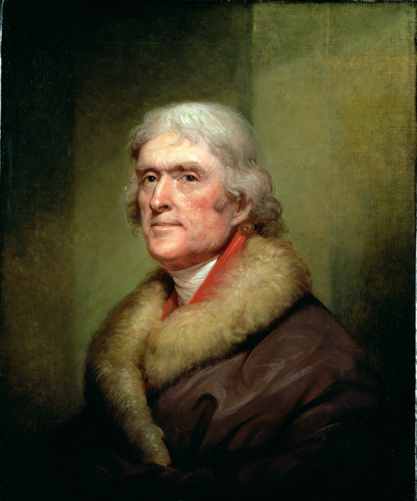 Portrait of Thomas Jefferson, 1805 by Rembrandt Peale