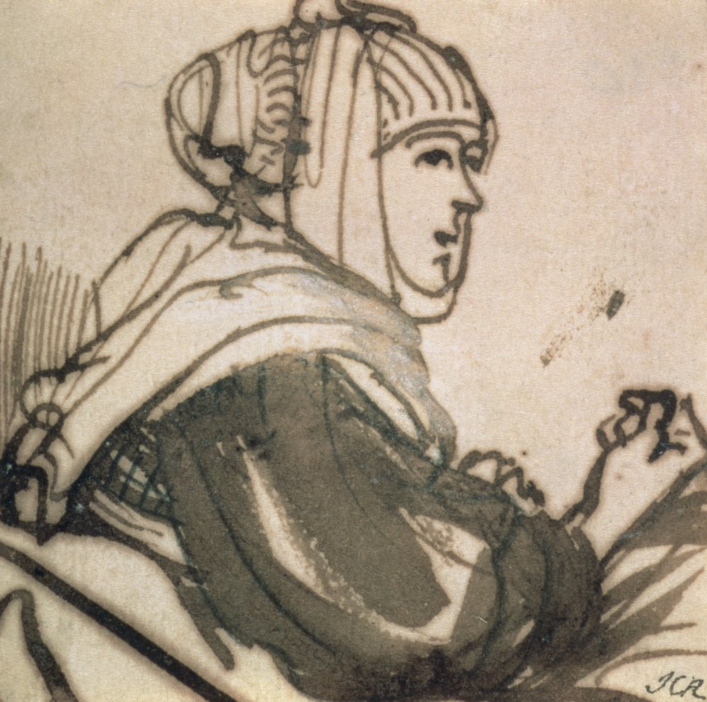 Portrait of Saskia by Rembrandt van Rijn: Fine art print