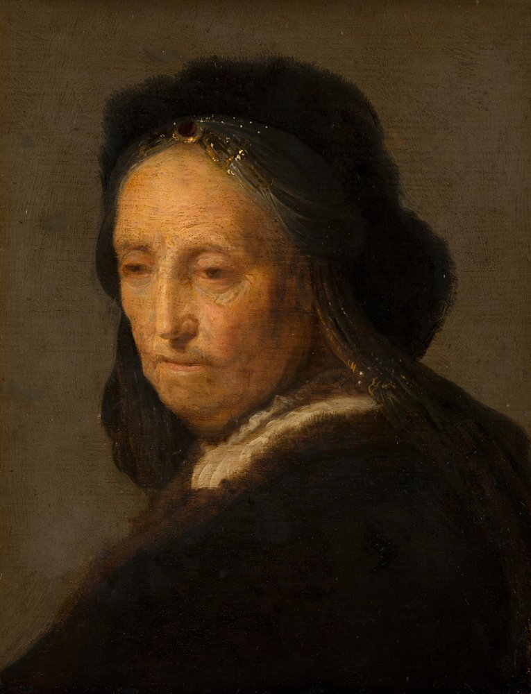 Portrait of an Old Woman, c.1600-1700 by Rembrandt van Rijn