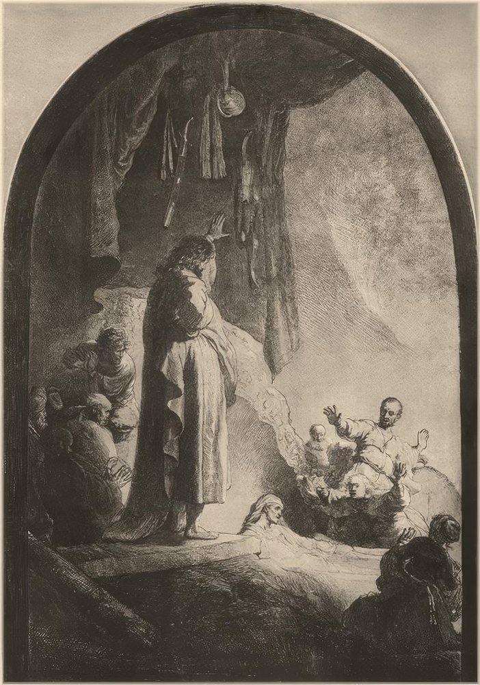 The Raising of Lazarus by Rembrandt van Rijn