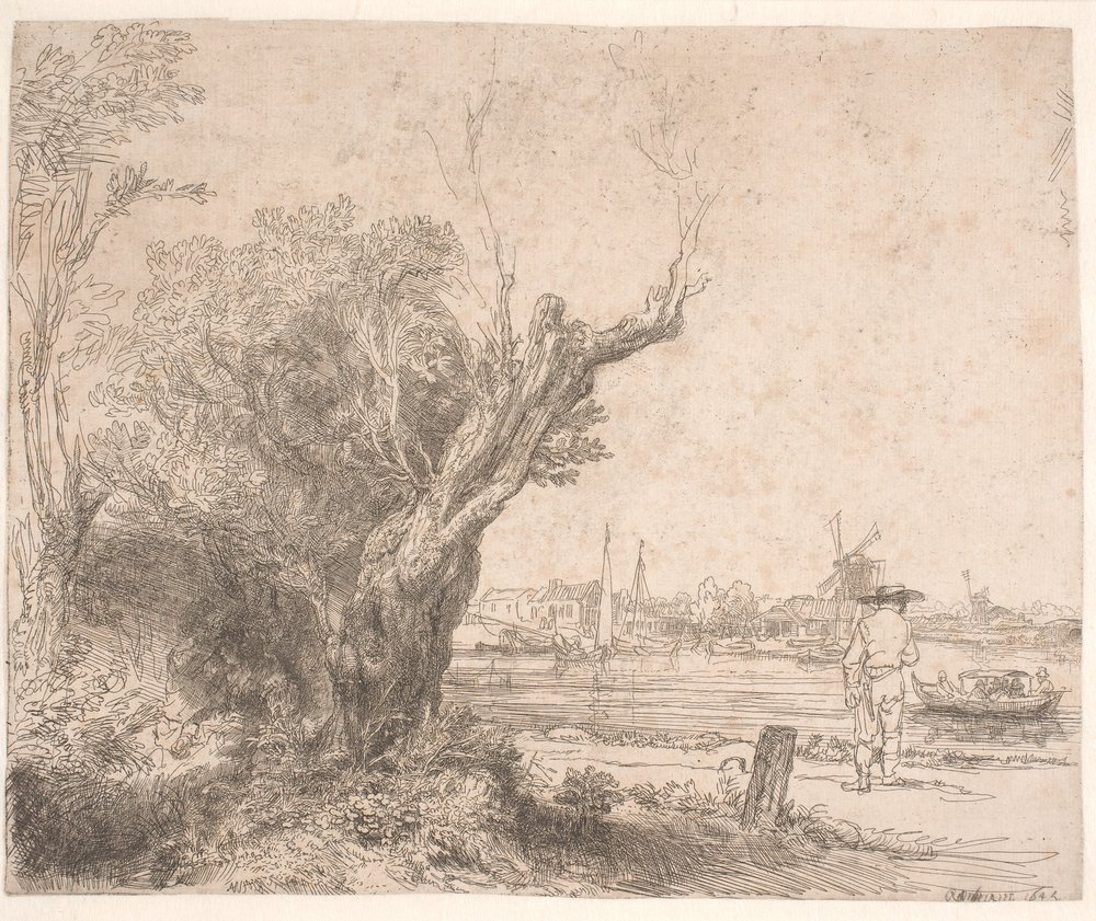 Landscape. 'De Omval' by Rembrandt van Rijn